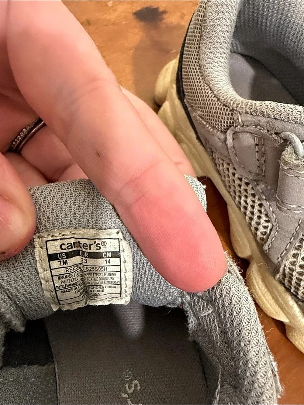 Carter's Grey Sneakers US 7